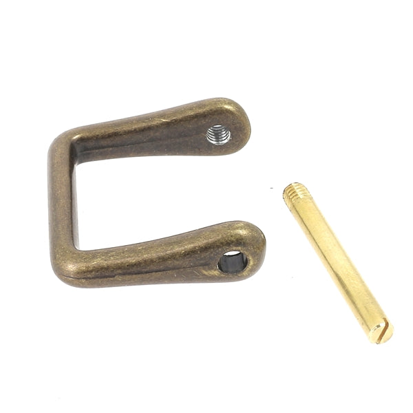 Rectangular screw-on jumper clip
