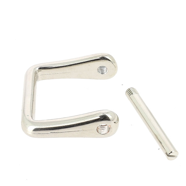 Rectangular screw-on jumper clip