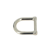 Poignée moulée en nickelé de 30 mm pour bouclerie, vue rapprochée montrant la texture et la finition du produit.