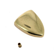 Embout de ceinture TAM en laiton vieilli, 25 mm, pour bouclerie de ceinture en acier ou cuir.