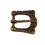 Boucle de ceinture en laiton massif KIA, finition laiton vieilli, 19mm de large, pour accessoires de maroquinerie.