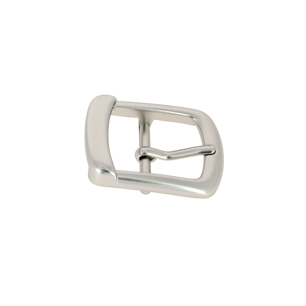 Belt buckle with loop UDO - MAT NICKELÉ | Leather Decor