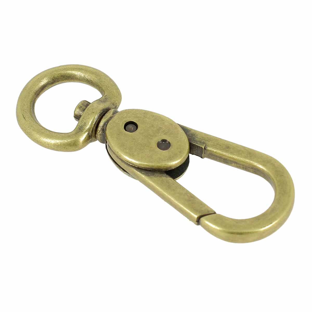Mousqueton Tournant Nickelé - 60 X 30 Mm - Neuf