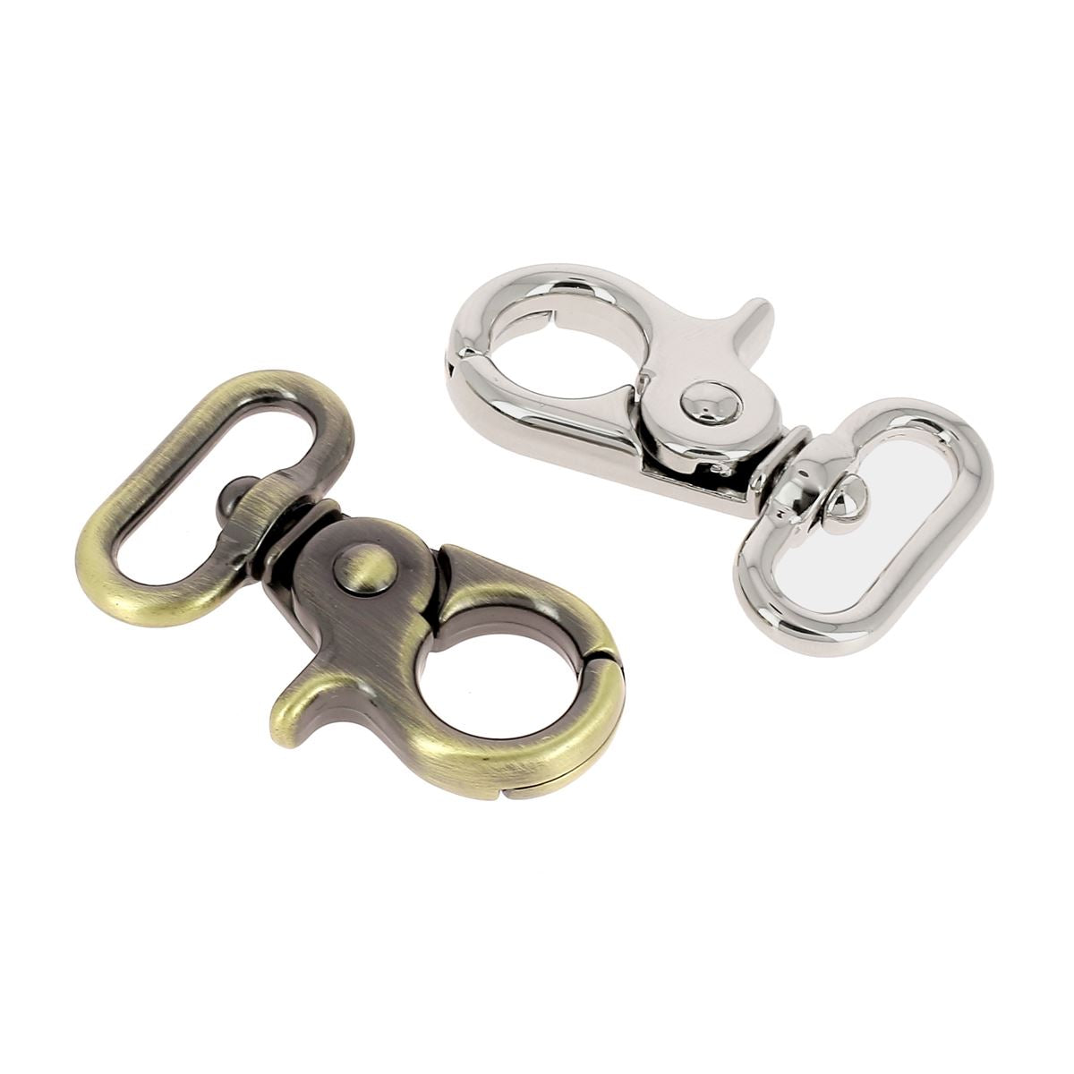 Mousqueton tournant rond - Pour lanière de 20mm - Deco Cuir