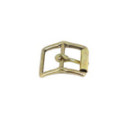 Boucle double incurvée à rouleau en laiton massif - Deco Cuir