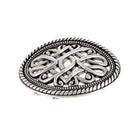 Boucle de ceinturon celtique - IXA - ARGENT VIEILLI - 40mm - Deco Cuir