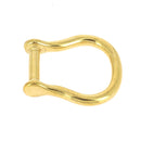 Manillon en laiton pour lanière en cuir - S. Poursin - Fabriqué en France