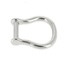 Manillon en laiton pour lanière en cuir - Finition Nickelé  - Maison Poursin - Made in France