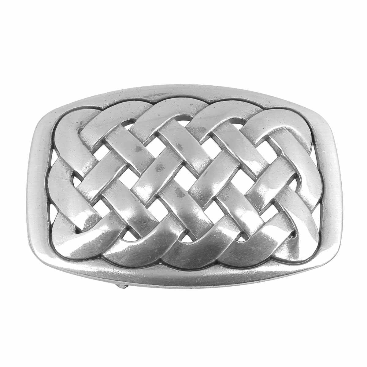Boucle de ceinture : Rectangle d'entrelacs zoomorphes (dorée et grise Boucle de ceinture : Rectangle d'entrelacs zoomorphes (dorée et grise