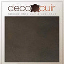 Peau entière de cuir de basane ancienne de couleur chocolat, qualité 2, fabriquée en France, pour travaux de maroquinerie ou artisanat.