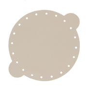 Découpe pour bourse en cuir beige de la marque Deco Cuir, pièce en cuir pour fabriquer ou réparer une bourse.