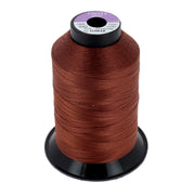 Bobine de fil polyester GRAL N°40 de 1000m couleur marron moyen, marque Coats, pour couture et mercerie.