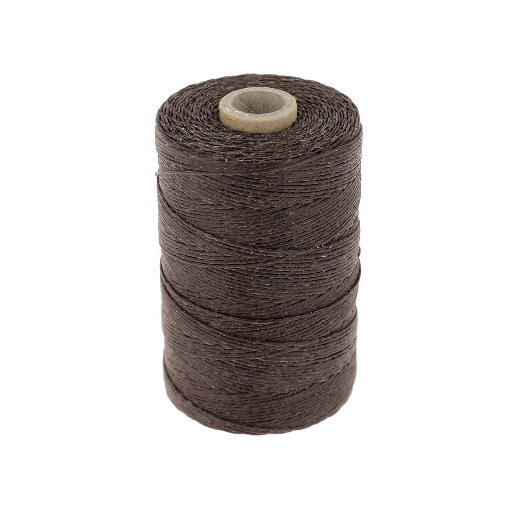 MEYER Fil à Surlir Poissé 50g Noir - Fil Tressé Ciré Haute Ténacité