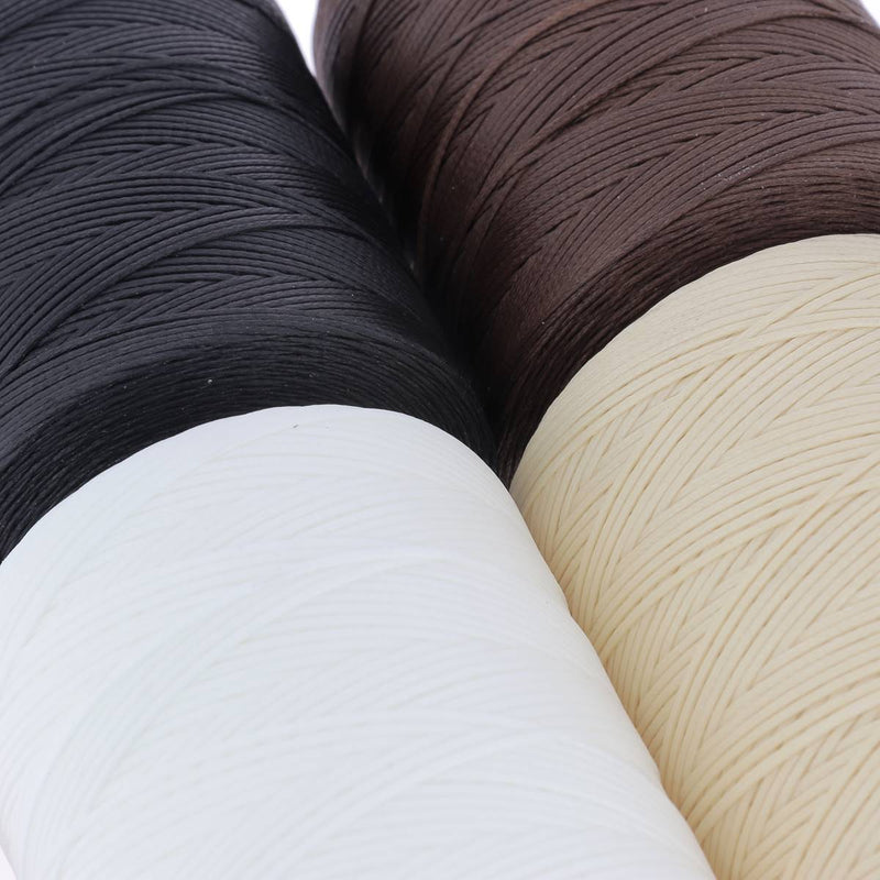 500m spool of braided and waxed polyester thread - Diam 0.80mm