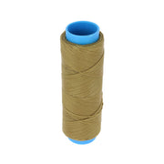 Bobine de 100m de fil polyester tressé et ciré, diamètre 0,8mm, de la marque Savane, utilisée en mercerie.