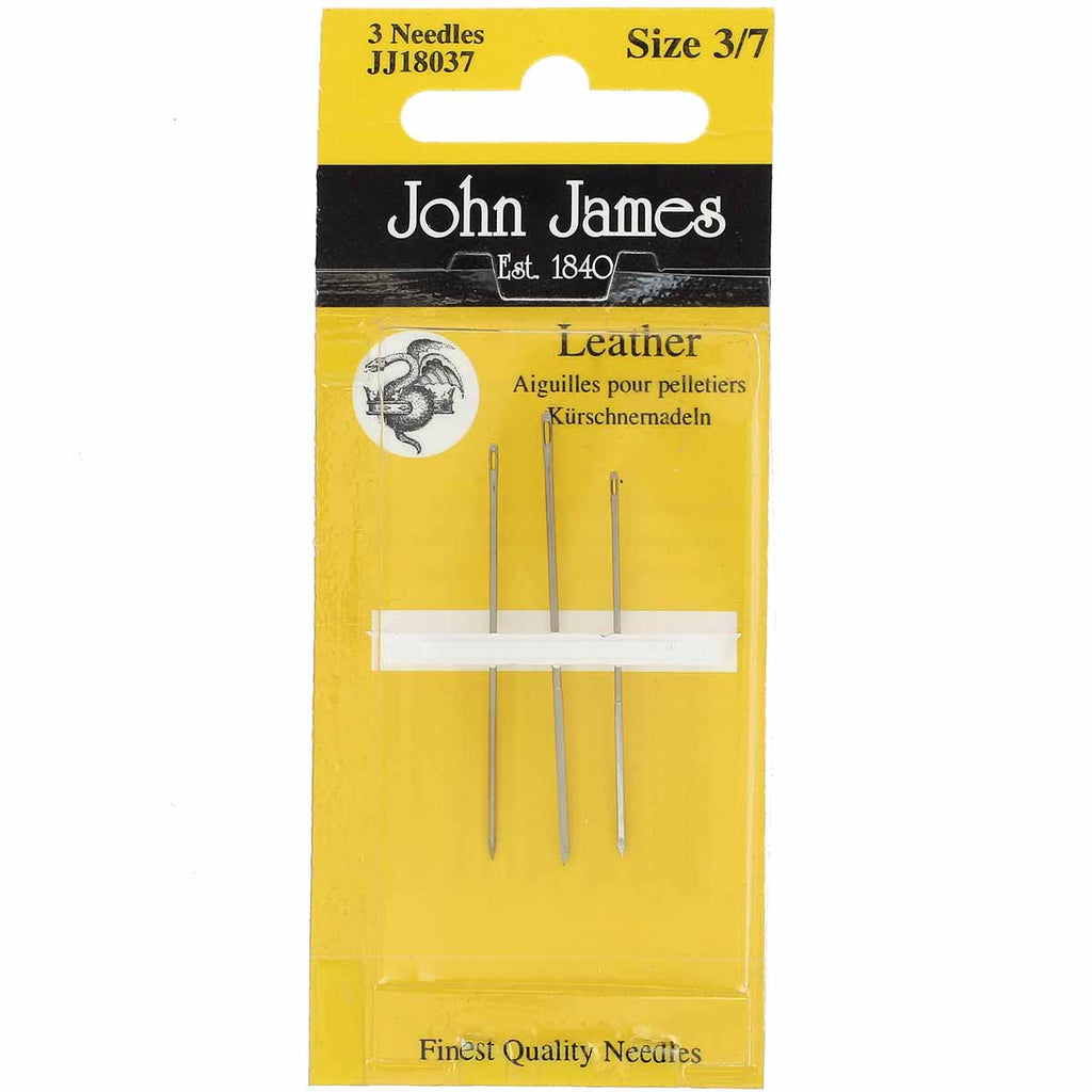 3 leather needles - Triangle point 3/7 - John James | Deco Cuir