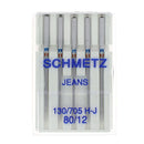 Lot de 5 aiguilles JEANS pour machine à coudre - Schmetz - Deco Cuir