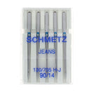 Lot de 5 aiguilles JEANS pour machine à coudre - Schmetz - Deco Cuir