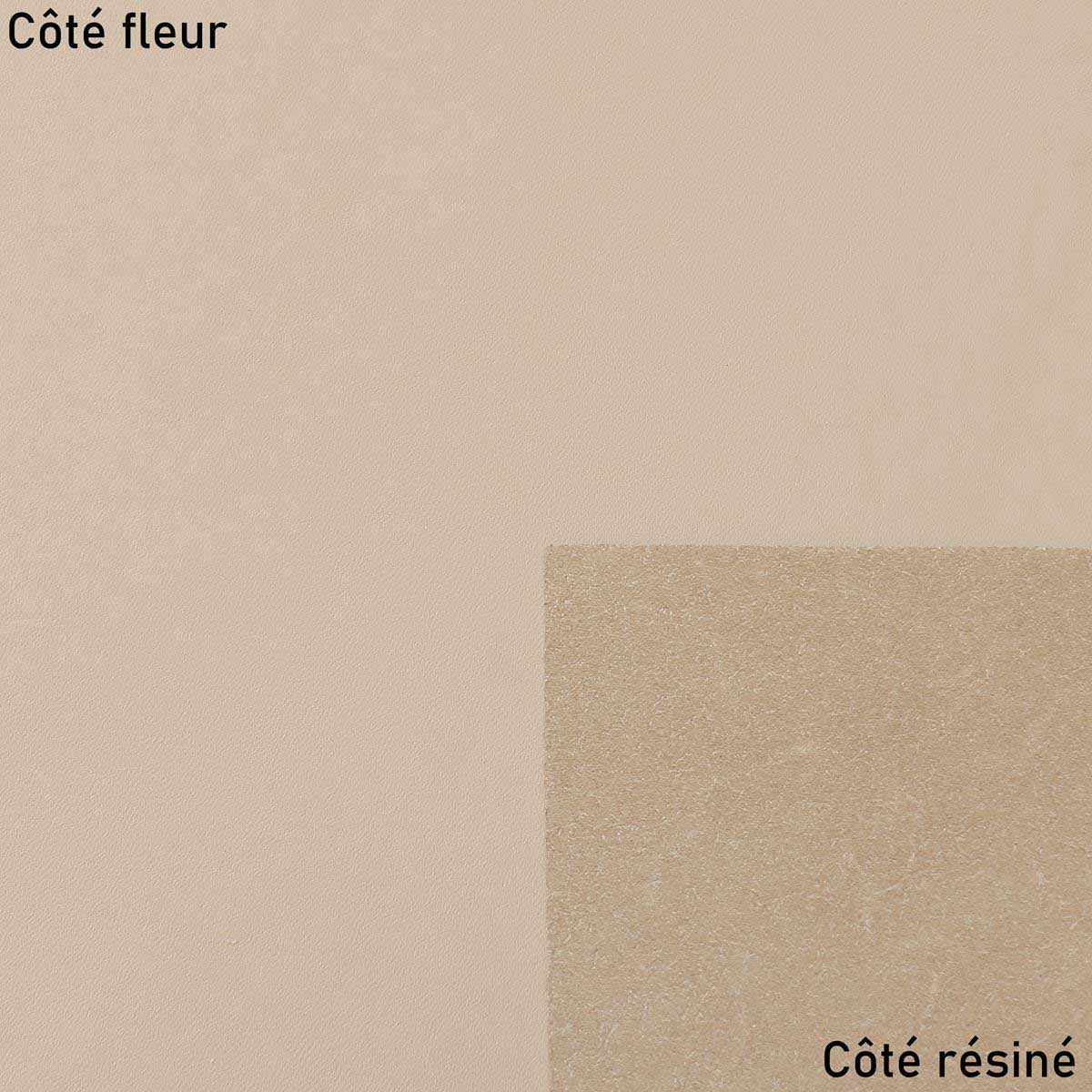 Morceau de collet tannage végétal naturel CLASSIC - Envers résiné incolore - 2'choix - Deco Cuir