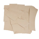 500g de chutes de cuir de collet tannage végétal naturel CLASSIC - Envers résiné incolore - Deco Cuir