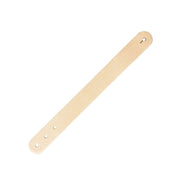 Découpe de cuir naturel pour bracelet enfant personnalisé, 20 x 2 cm, fabriquée par Deco Cuir.