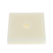 Plaque en ERTALON de 80x80 mm et 15 mm d'épaisseur pour pose d'accessoires presse, outil de la marque Deco Cuir.