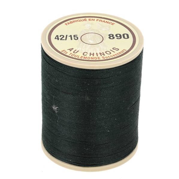 Fil Chinois Spécial Cordonnerie 100% polyester - Bobine 750 m - VERT FONCE 890-2x600.jpg