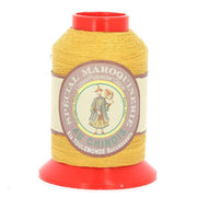 Bobine de fil polyester coton spécial maroquinerie Fil au Chinois, jaune, 28/2, 0,38 mm, pour travaux de maroquinerie.