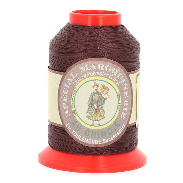 Fil Chinois Spécial Maroquinerie polyester coton - 28-2 - 0,38 mm - TERRE 369x600.jpg