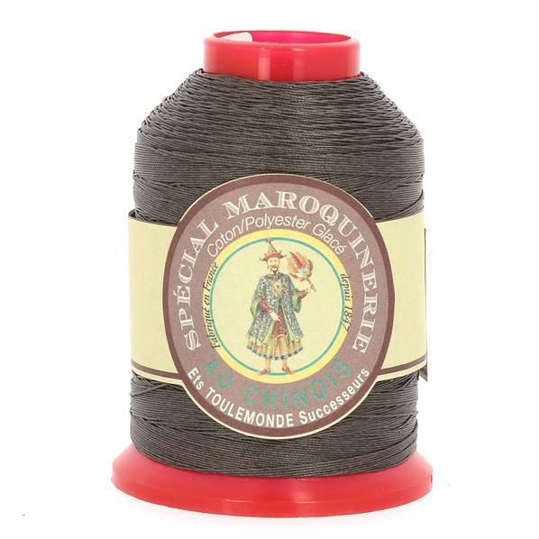 Fil Chinois Spécial Maroquinerie polyester coton - 28-3 - 0,45 mm - LICHEN 298x600.jpg