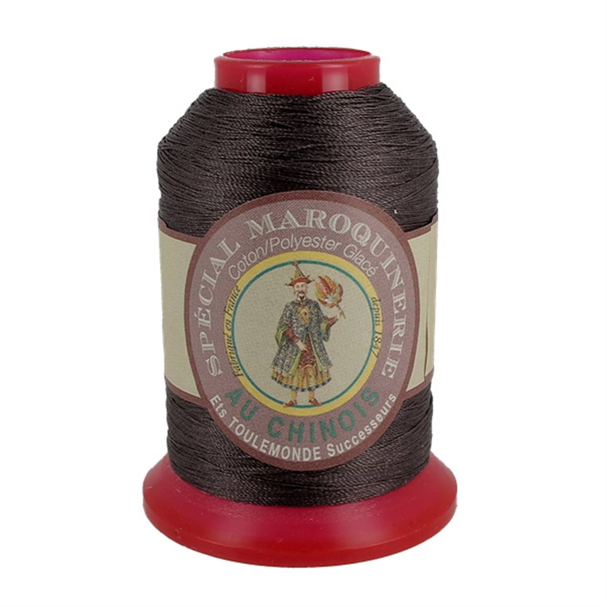 Fil Spécial Maroquinerie polyester coton - 282 - 0,38 mm - CHOCOLATx600.jpg