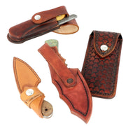Atelier formation Deco Cuir pour fabriquer un étui en cuir pour couteau fixe ou pliant, étape avancée