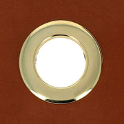 Lot d'œillets à griffes ronds Deco Cuir, diamètre 21mm, finition dorée claire, accessoires pour cuir et bricolage.