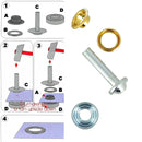 Kit Oeillets à rouler et outils de pose - Deco Cuir