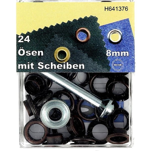Rolling eyelets and setting tools kit