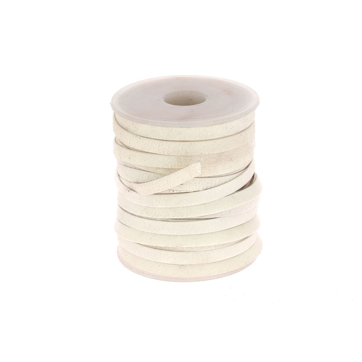 Lacet en cuir brut Plat - Rawhide - NATUREL - Deco Cuir