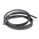 Lacet en cuir Carré - Largeur 2,8mm - Longueur 1,20m - GRIS - Deco Cuir