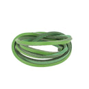 Lacet en cuir Carré - Largeur 2,8mm - Longueur 1,20m - VERT CLAIR - Deco Cuir