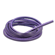 Lacet en cuir Carré - Largeur 2,8mm - Longueur 1,20m - VIOLET - Deco Cuir