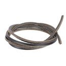 Lacet en cuir Carré - Largeur 2,8mm - Longueur 1,20m - MARRON FONCÉ - Deco Cuir