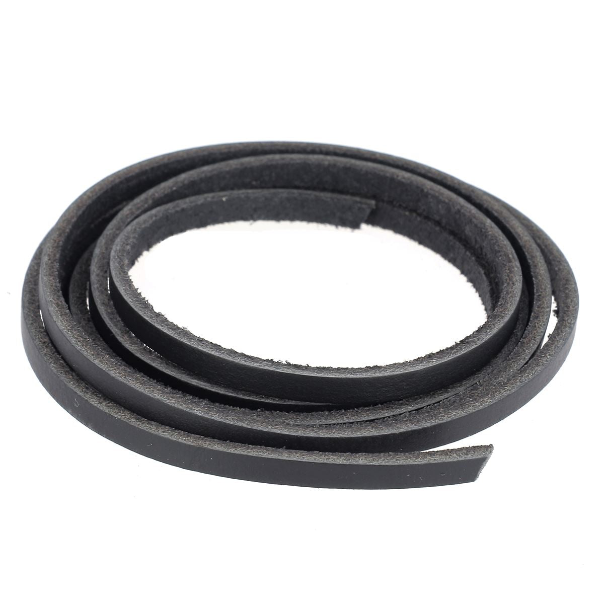 Lacet en cuir de buffle Plat - Largeur 4mm - Deco Cuir