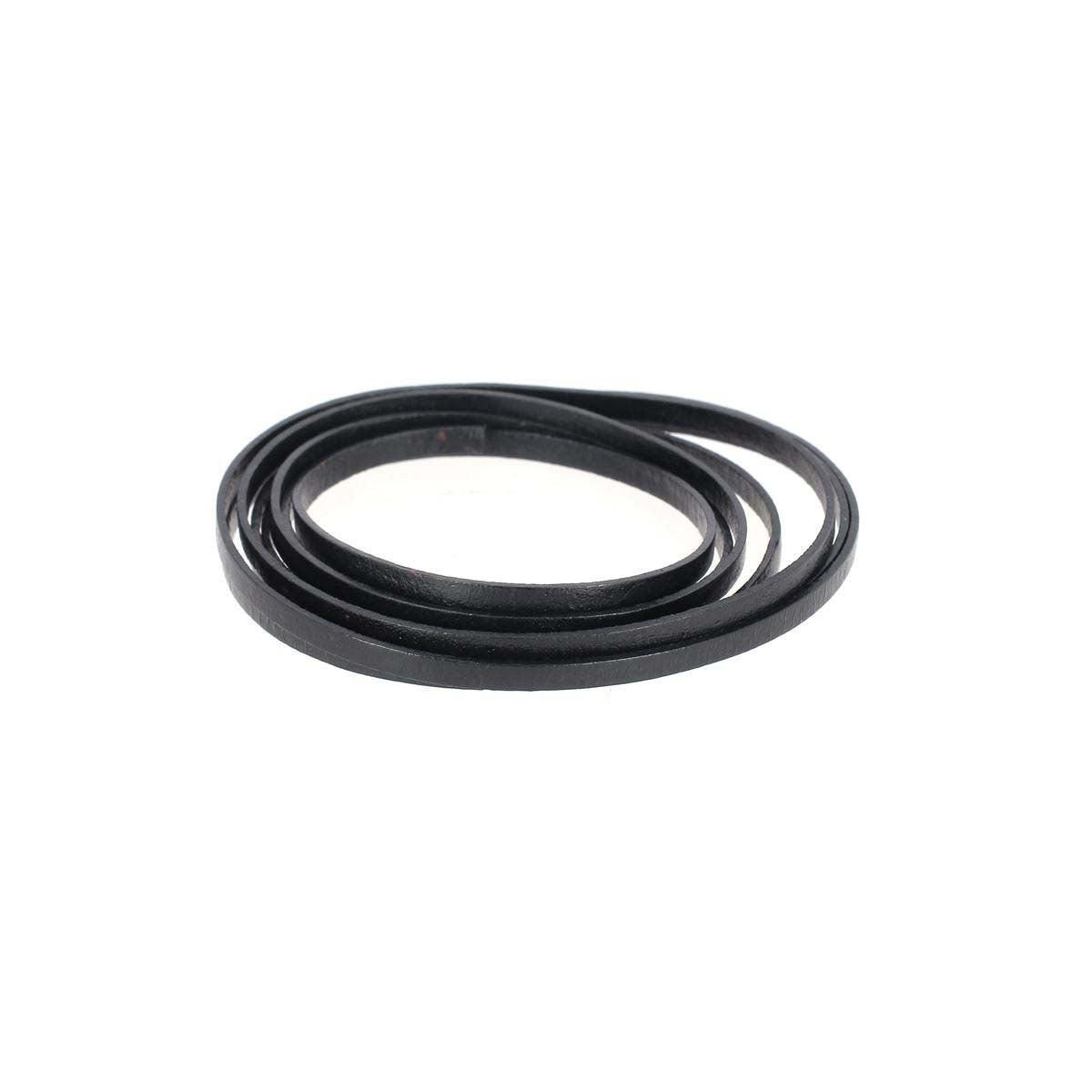 Lacet en cuir pigmenté Plat - Largeur 3mm - Deco Cuir