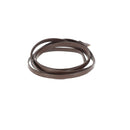 Lacet en cuir pigmenté Plat - Largeur 5mm - Deco Cuir