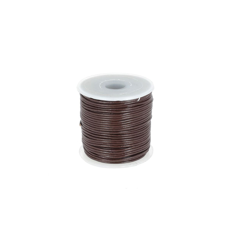 Round Pigmented Leather Lace - Diameter 1mm