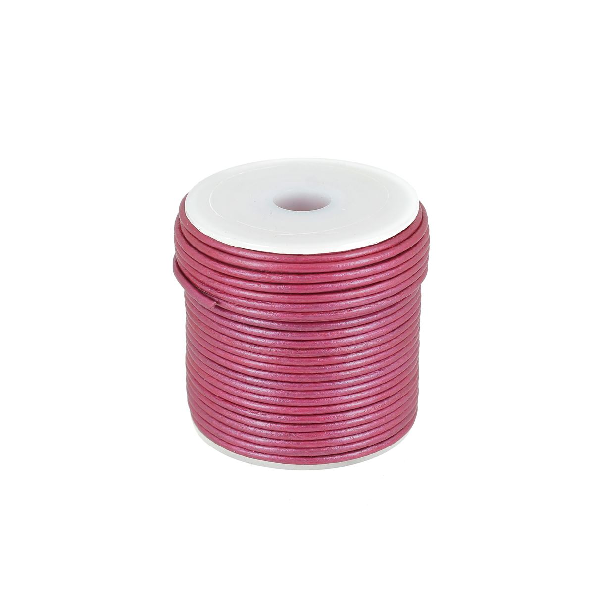 Lacet en cuir pigmenté Rond - Diamètre 1.5mm - Deco Cuir