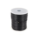 Lacet en cuir Rond - Diamètre 2mm NOIR 1 mètre de lacet - Deco Cuir
