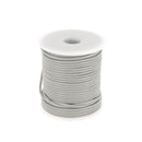 Lacet en cuir Rond - Diamètre 2mm GRIS CLAIR 1 mètre de lacet - Deco Cuir