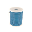 Lacet en cuir Rond - Diamètre 2mm BLEU 1 mètre de lacet - Deco Cuir