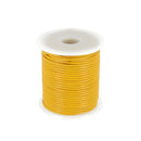 Lacet en cuir Rond - Diamètre 2mm JAUNE 1 mètre de lacet - Deco Cuir