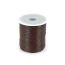 Lacet en cuir Rond - Diamètre 2mm CHOCOLAT 1 mètre de lacet - Deco Cuir